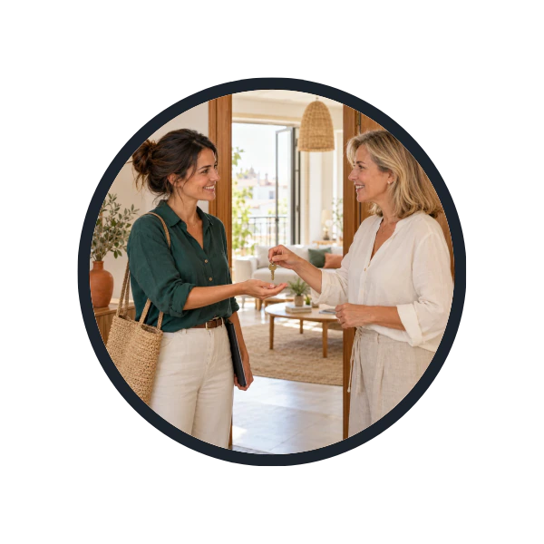 Entrusting the keys to a property management company Key handover in holiday apartment management